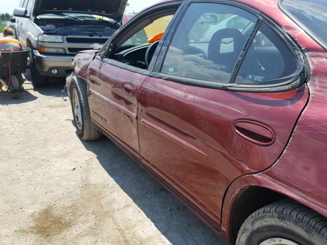 1G2WK52J33F148995 - 2003 PONTIAC GRAND PRIX MAROON photo 9