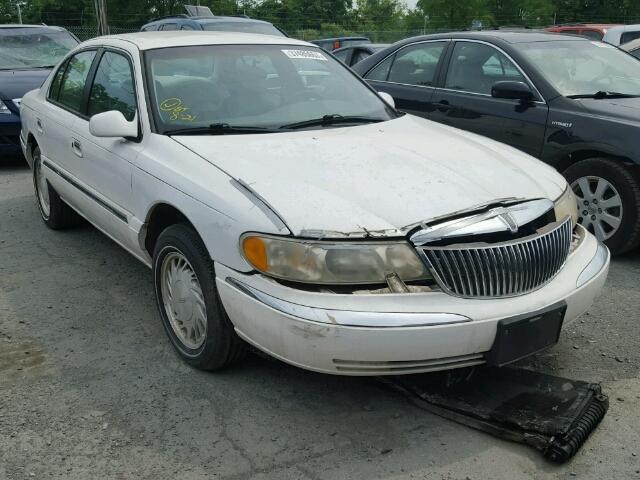 1LNFM97V7WY625134 - 1998 LINCOLN CONTINENTA WHITE photo 1