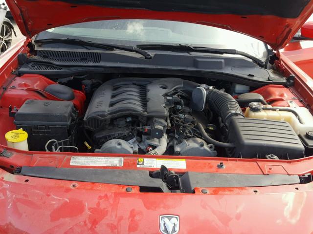 2B3CA3CV5AH264140 - 2010 DODGE CHARGER SX RED photo 7