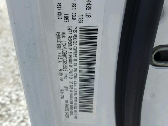 1C4NJCBAXCD656519 - 2012 JEEP COMPASS SP WHITE photo 10