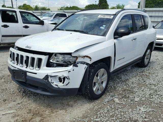 1C4NJCBAXCD656519 - 2012 JEEP COMPASS SP WHITE photo 2