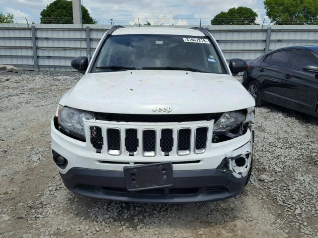 1C4NJCBAXCD656519 - 2012 JEEP COMPASS SP WHITE photo 9