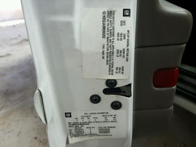 1G1NE52J43M666262 - 2003 CHEVROLET MALIBU LS WHITE photo 10