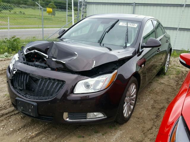 W04GY5GV2B1041730 - 2011 BUICK REGAL CXL BLACK photo 2