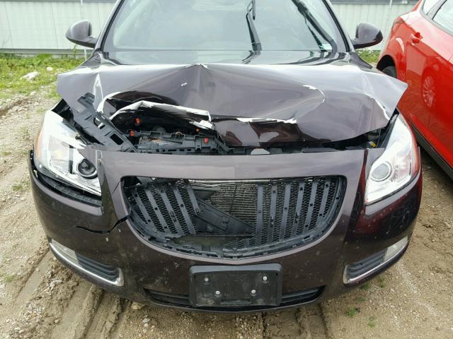 W04GY5GV2B1041730 - 2011 BUICK REGAL CXL BLACK photo 7