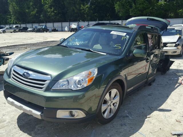 4S4BRBKC8C3236573 - 2012 SUBARU OUTBACK 2. GREEN photo 2