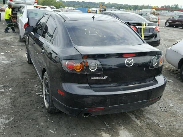 JM1BK323661517043 - 2006 MAZDA 3 S BLACK photo 3