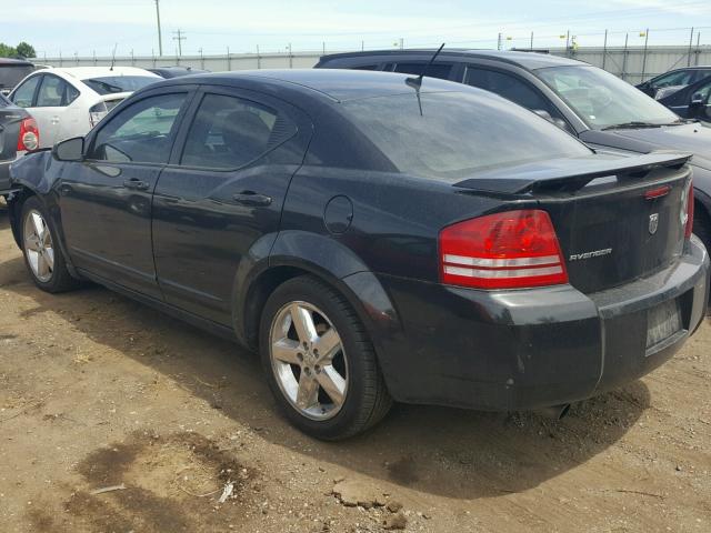 1B3LC76M78N139890 - 2008 DODGE AVENGER R/ BLACK photo 3