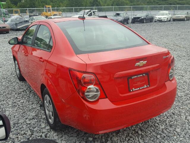 1G1JA5SH5F4139102 - 2015 CHEVROLET SONIC LS RED photo 3