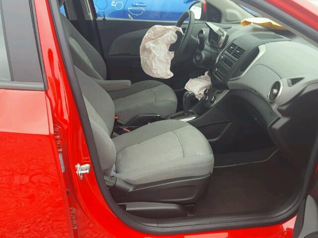 1G1JA5SH5F4139102 - 2015 CHEVROLET SONIC LS Կարմիր լուսանկար 5
