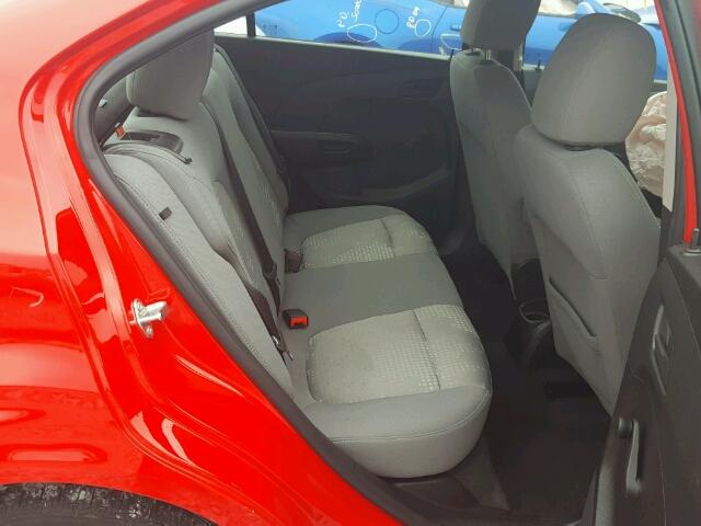 1G1JA5SH5F4139102 - 2015 CHEVROLET SONIC LS RED photo 6