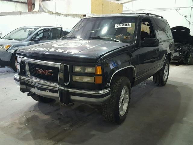 1GNEK18K6NJ330813 - 1992 CHEVROLET BLAZER K15 BLACK photo 2