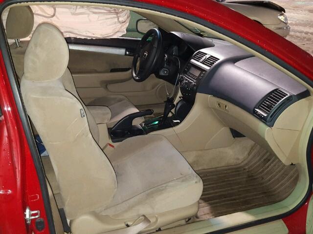 1HGCM72525A026458 - 2005 HONDA ACCORD LX RED photo 5