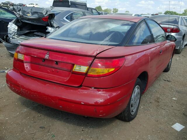 1G8ZN1287XZ243127 - 1999 SATURN SC1 RED photo 4