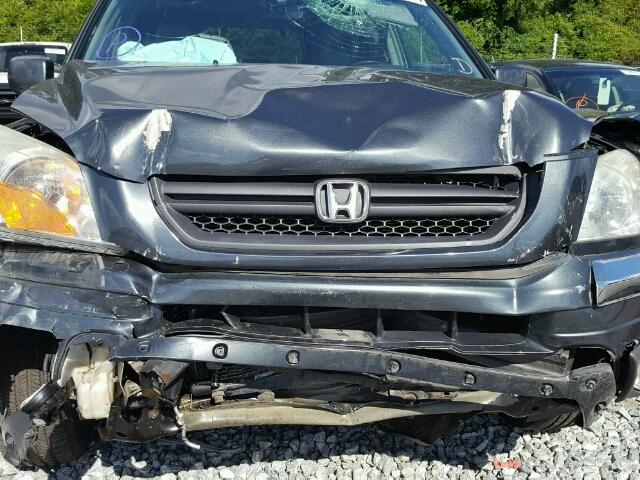 2HKYF18794H522613 - 2004 HONDA PILOT EXL GRAY photo 9