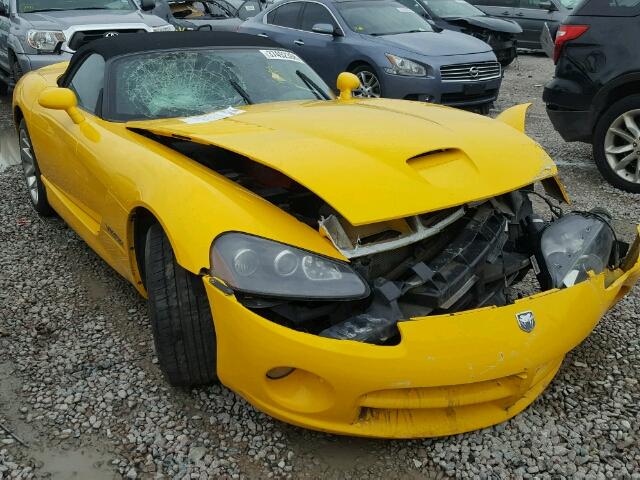 1B3JZ65Z05V501261 - 2005 DODGE VIPER SRT- YELLOW photo 1