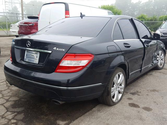 WDDGF81XX8F185972 - 2008 MERCEDES-BENZ C 300 4MAT BLACK photo 4