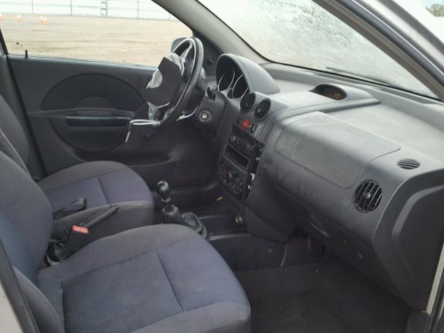 KL1TD66687B733855 - 2007 CHEVROLET AVEO BASE Argent photo 5