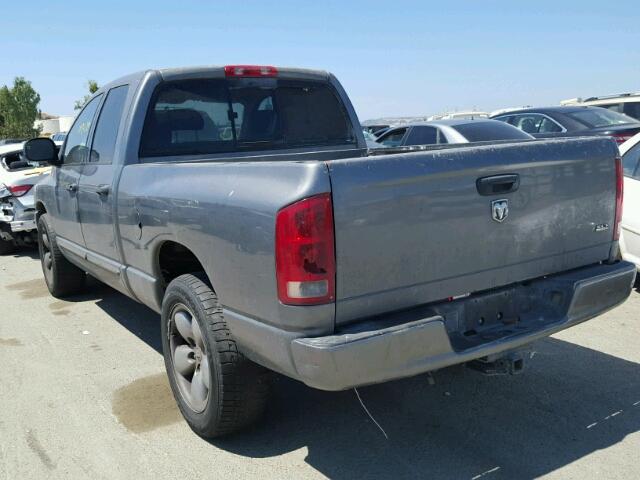 1D7HA18D55S118088 - 2005 DODGE RAM 1500 S GRAY photo 3