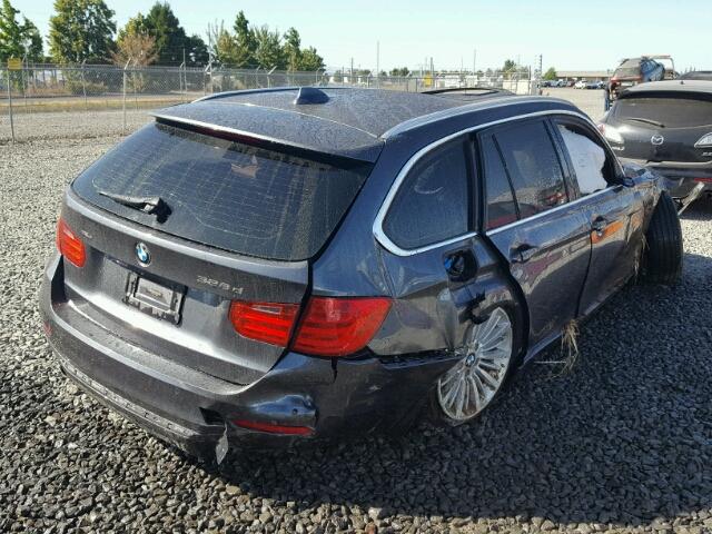 WBA3K5C51EK300053 - 2014 BMW 328 D GRAY photo 4