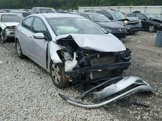 KNAFK4A64F5393380 - 2015 KIA FORTE LX SILVER photo 9