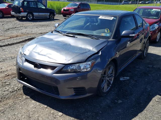 JTKJF5C77D3059424 - 2013 TOYOTA SCION TC GRAY photo 2