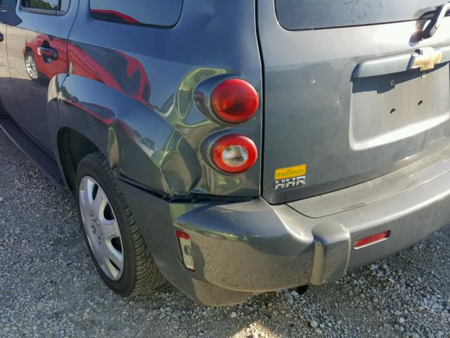 3GNDA13D28S562979 - 2008 CHEVROLET HHR LS GRAY photo 9