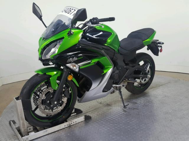 JKAEXEE11GDA22363 - 2016 KAWASAKI EX650 E GREEN photo 4