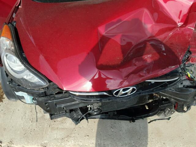 KMHDH4AE4BU090711 - 2011 HYUNDAI ELANTRA GL RED photo 7