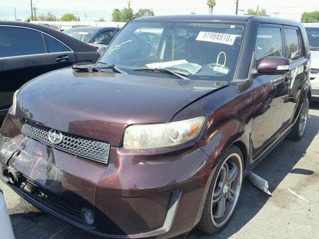 JTLKE50E391089366 - 2009 TOYOTA SCION XB Tünd qırmızı foto 2