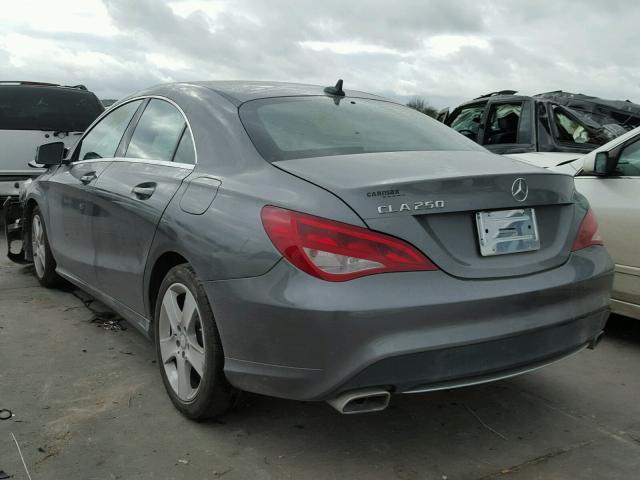 WDDSJ4EB0GN338637 - 2016 MERCEDES-BENZ CLA 250 GRAY photo 3