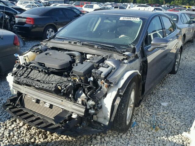 3FA6P0HR2DR206361 - 2013 FORD FUSION SE GRAY photo 2