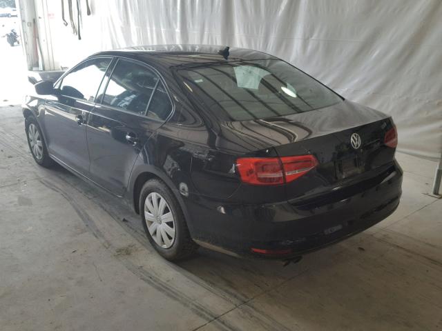 3VW2K7AJ0FM342764 - 2015 VOLKSWAGEN JETTA BASE 黑色 照片 3