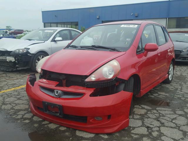 JHMGD38687S048579 - 2007 HONDA FIT S 红色 照片 2