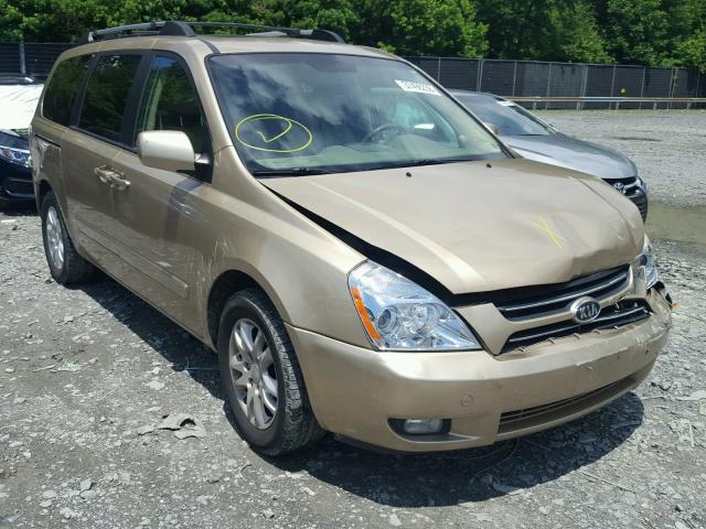 KNDMB233866054181 - 2006 KIA SEDONA EX TAN photo 1