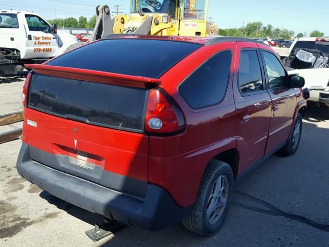 3G7DA03E13S551068 - 2003 PONTIAC AZTEK RED photo 4