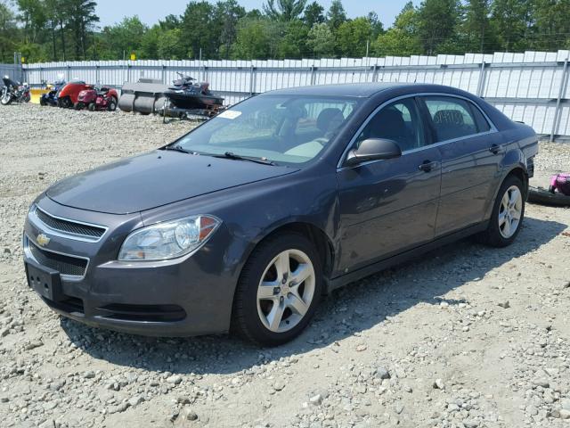 1G1ZB5EB6A4113575 - 2010 CHEVROLET MALIBU LS GRAY photo 2