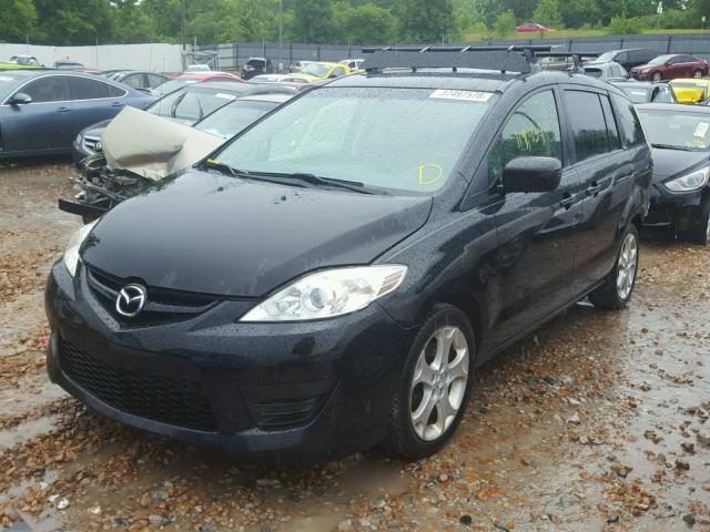 JM1CR2W31A0363425 - 2010 MAZDA 5 BLACK photo 2