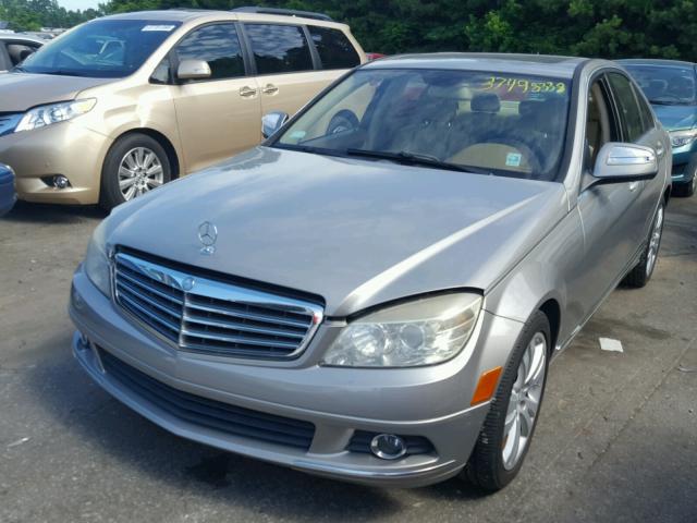 WDDGF54X48R025059 - 2008 MERCEDES-BENZ C 300 SILVER photo 2