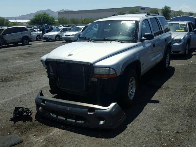 1B4HS38NX2F164352 - 2002 DODGE DURANGO SP SILVER photo 2