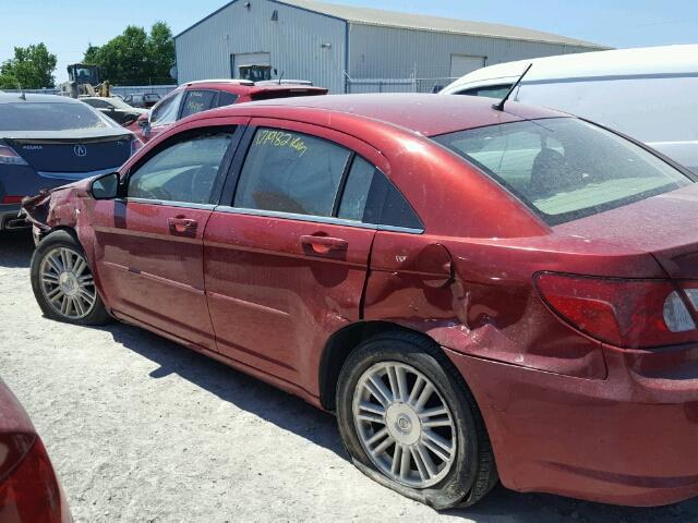 1C3LC46K47N519347 - 2007 CHRYSLER SEBRING RED photo 9