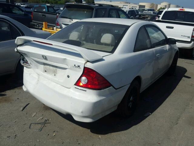 1HGEM21505L048122 - 2005 HONDA CIVIC LX WHITE photo 4