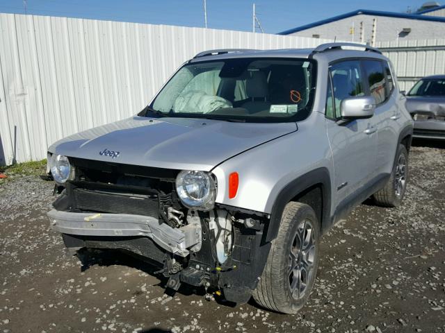 ZACCJBDT9FPC08102 - 2015 JEEP RENEGADE L SILVER photo 2