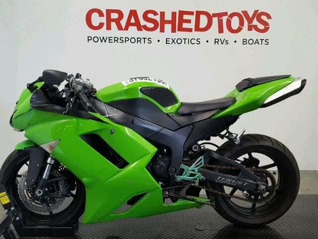 JKAZX4P177A008121 - 2007 KAWASAKI ZX600 P GREEN photo 3