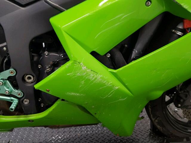 JKAZX4P177A008121 - 2007 KAWASAKI ZX600 P GREEN photo 5