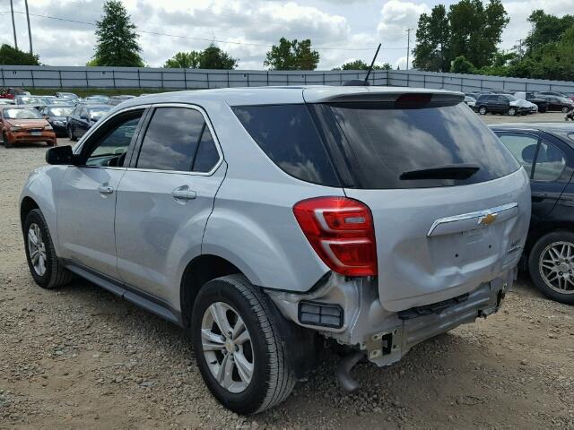 2GNALBEK9G1167206 - 2016 CHEVROLET EQUINOX LS SILVER photo 3