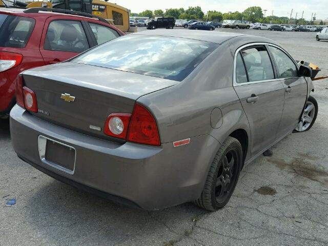 1G1ZA5E05AF289944 - 2010 CHEVROLET MALIBU LS BROWN photo 4