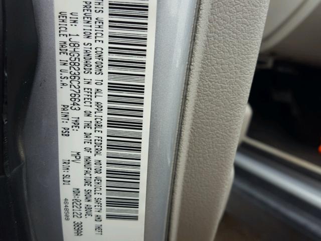 1J8HG58236C276643 - 2006 JEEP COMMANDER 银色 照片 10