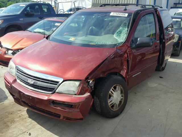 1GNDX13E63D160429 - 2003 CHEVROLET VENTURE LU MAROON photo 2