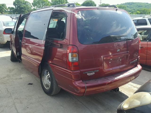 1GNDX13E63D160429 - 2003 CHEVROLET VENTURE LU MAROON photo 3